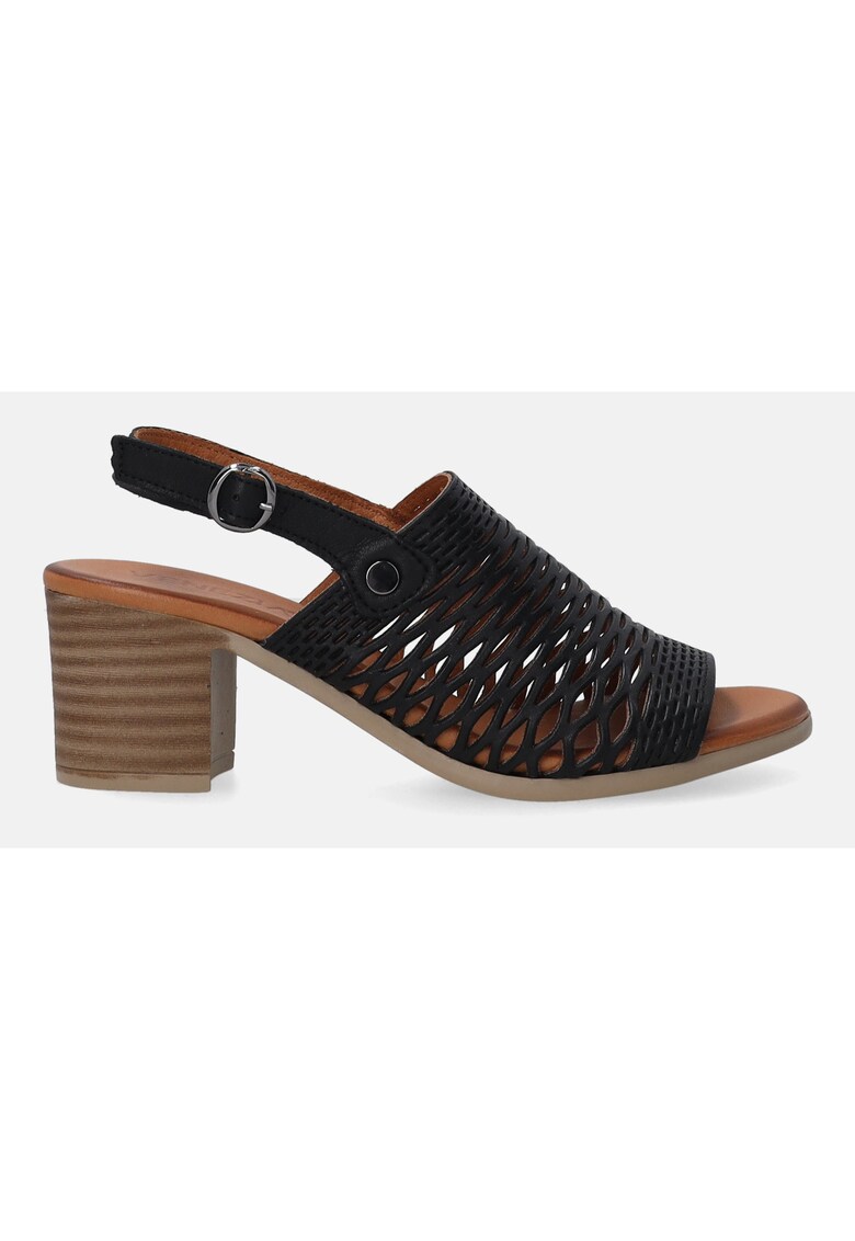 Sandale din piele naturala cu toc 1 Sandale din piele naturala cu toc