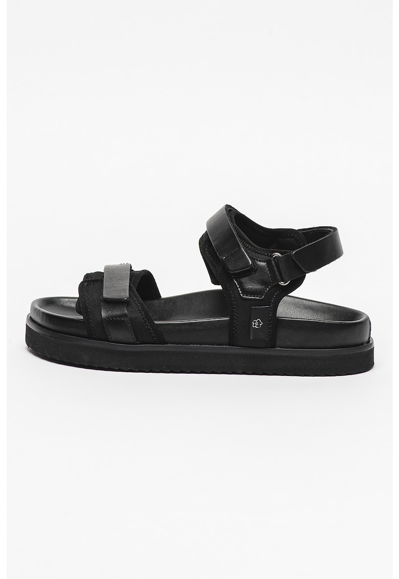 Sandale din piele si material textil Nalha 1 Sandale din piele si material textil Nalha