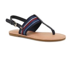 Sandale din piele si textil