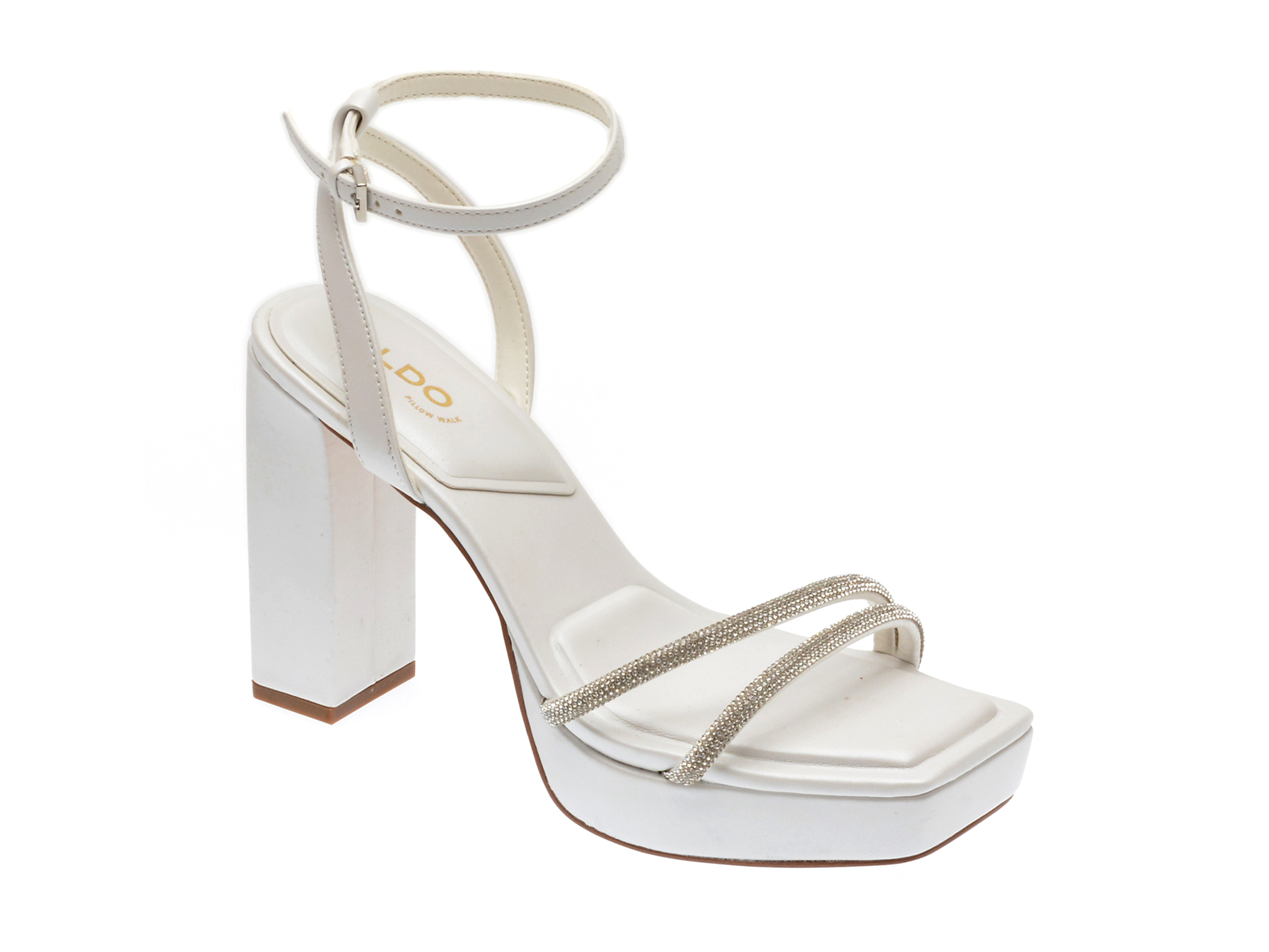 Sandale elegante ALDO albe, 13708079, din piele ecologica 1 Sandale elegante ALDO albe