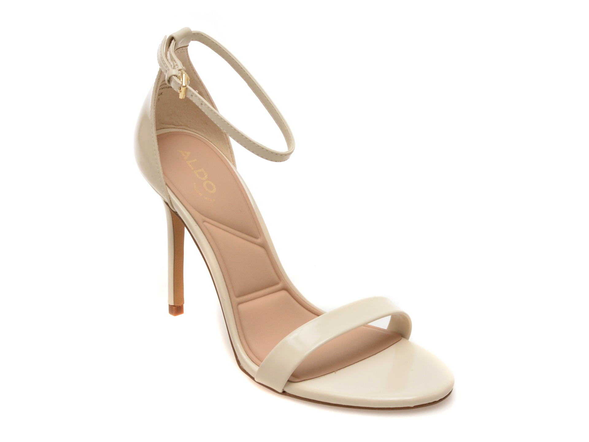 Sandale elegante ALDO albe, JACYNTHE 110, din piele ecologica 1 Sandale elegante ALDO albe