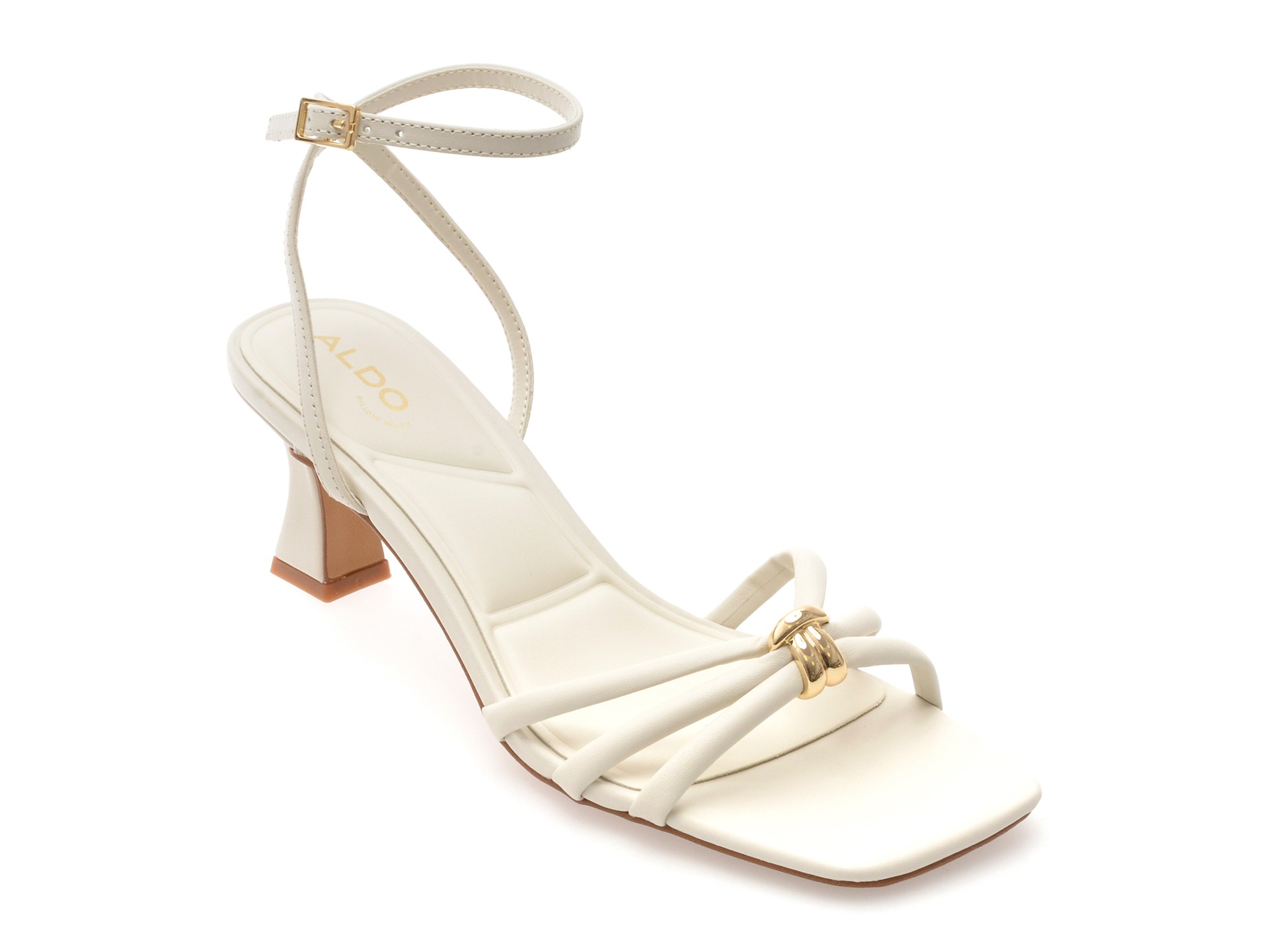 Sandale elegante ALDO albe, KAILAYA 121, din piele naturala 1 Sandale elegante ALDO albe