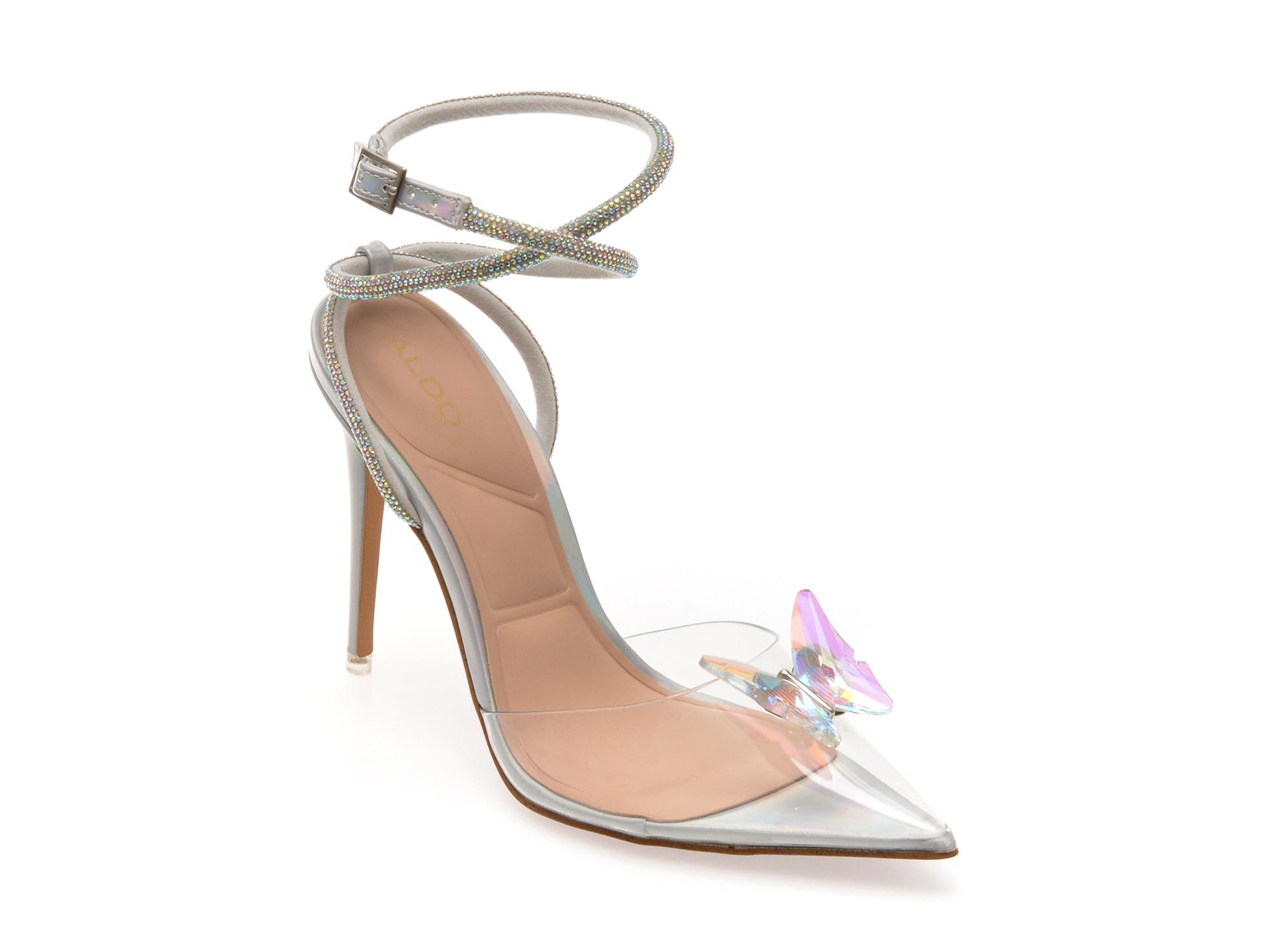 Sandale elegante ALDO argintii, 13747194, din pvc 1 Sandale elegante ALDO argintii