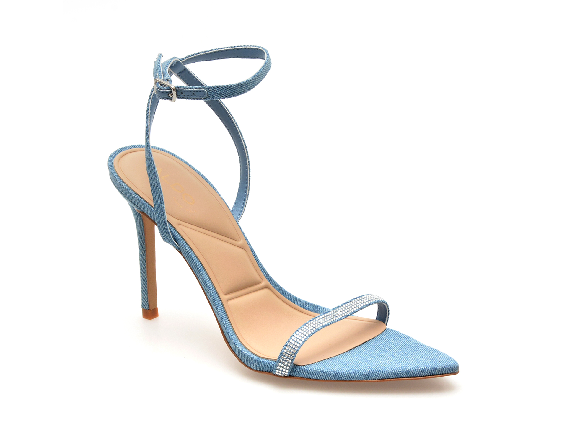 Sandale elegante ALDO bleumarin, 13707786, din material textil 1 Sandale elegante ALDO bleumarin