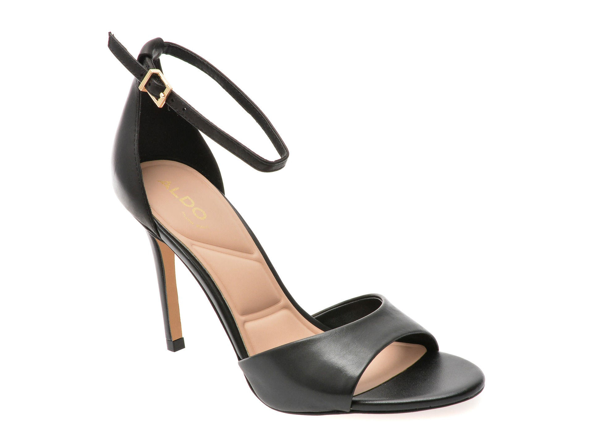 Sandale elegante ALDO negre, CRERIDE 001, din piele naturala 1 Sandale elegante ALDO negre