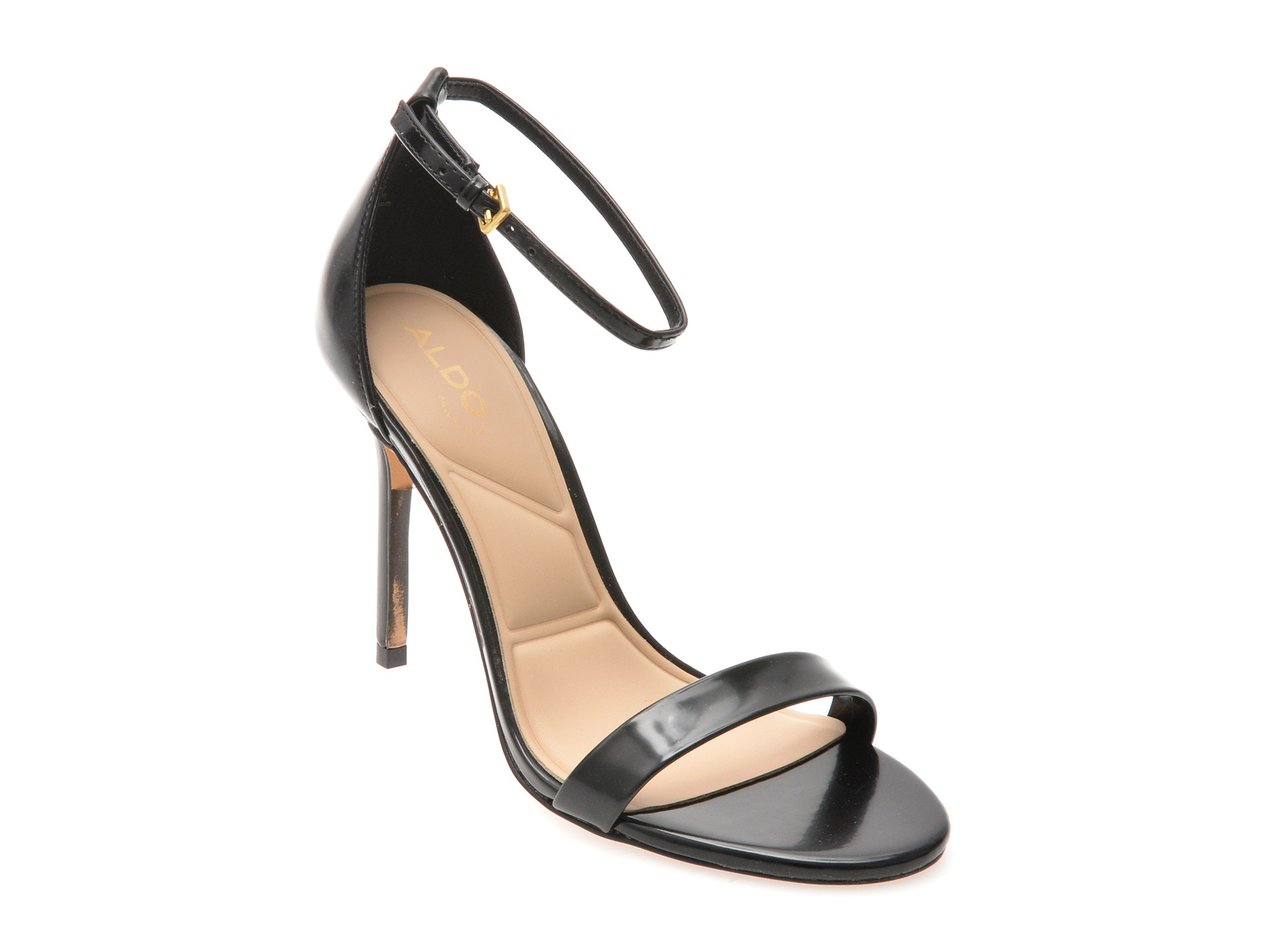 Sandale elegante ALDO negre, JACYNTHE 001, din piele ecologica 1 Sandale elegante ALDO negre