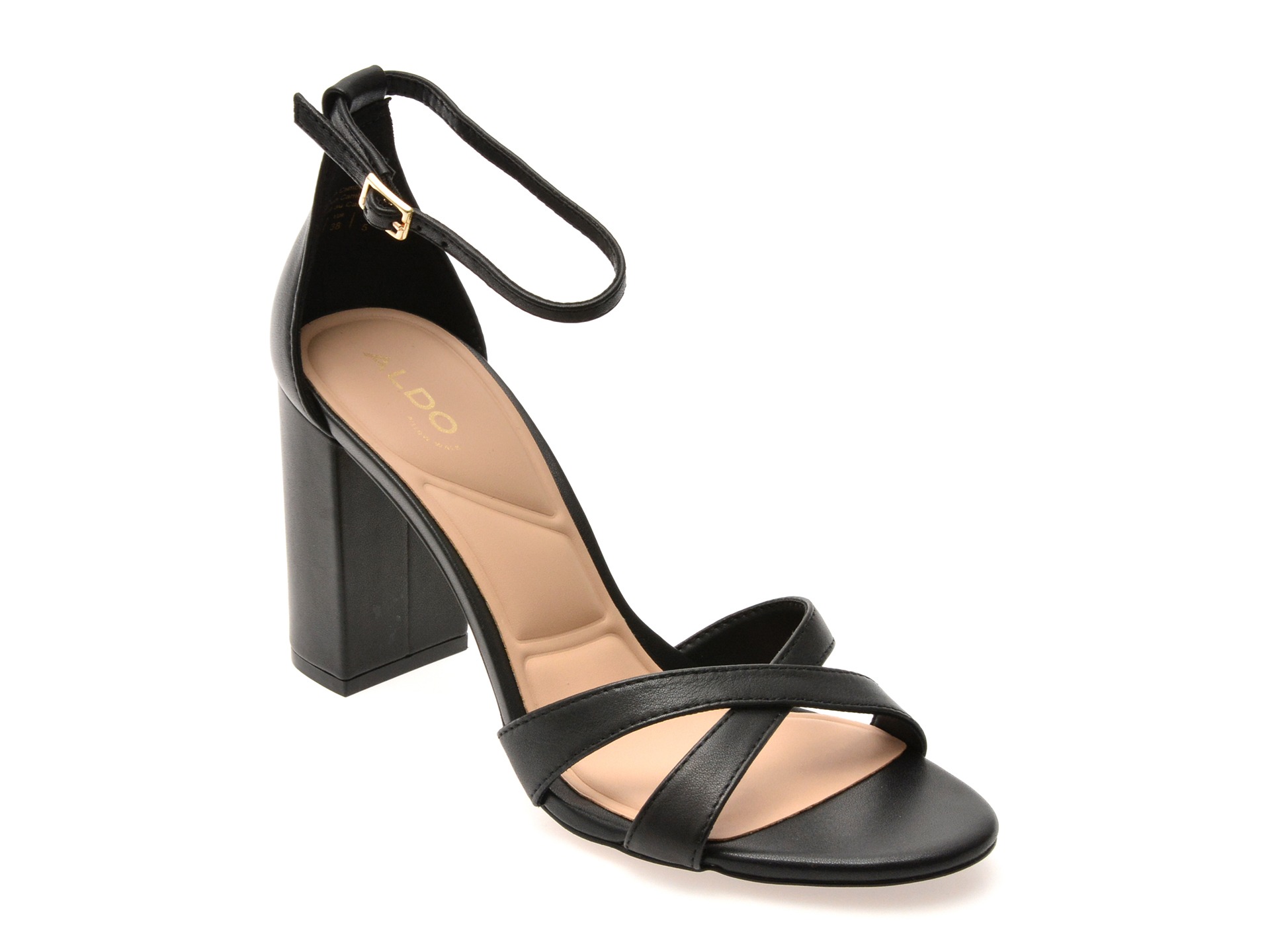 Sandale elegante ALDO negre, MELODIE 001, din piele naturala 1 Sandale elegante ALDO negre