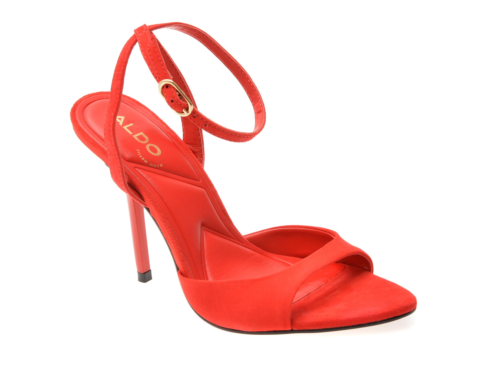 Sandale elegante ALDO rosii, FOREVER MORE 600, din piele intoarsa 1 Sandale elegante ALDO rosii