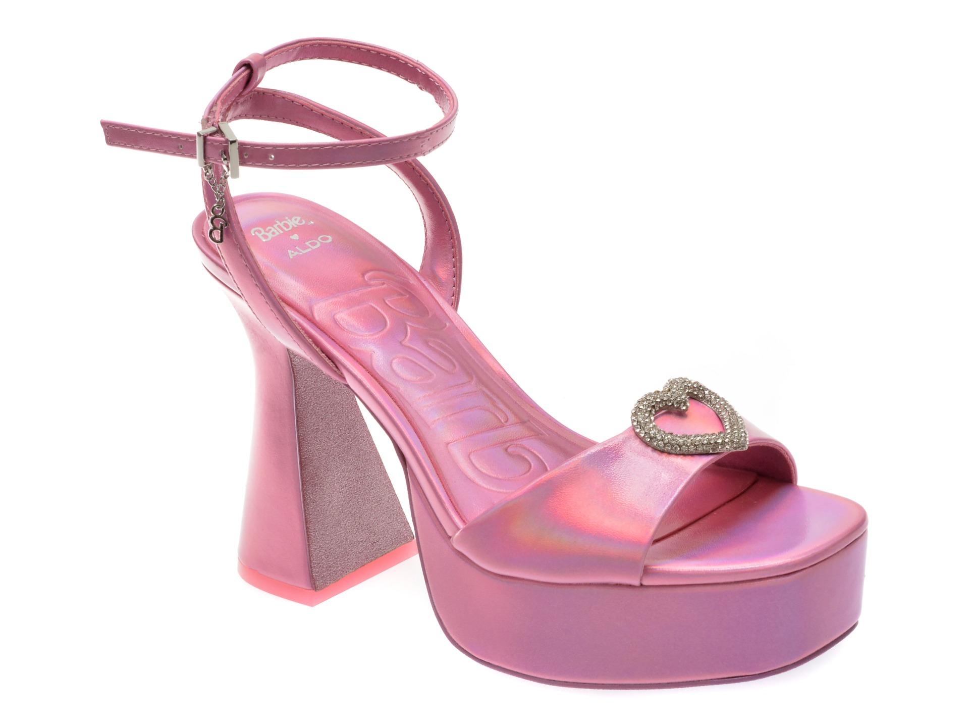 Sandale elegante ALDO roz, BARBIEPARTY 650, din piele ecologica 1 Sandale elegante ALDO roz