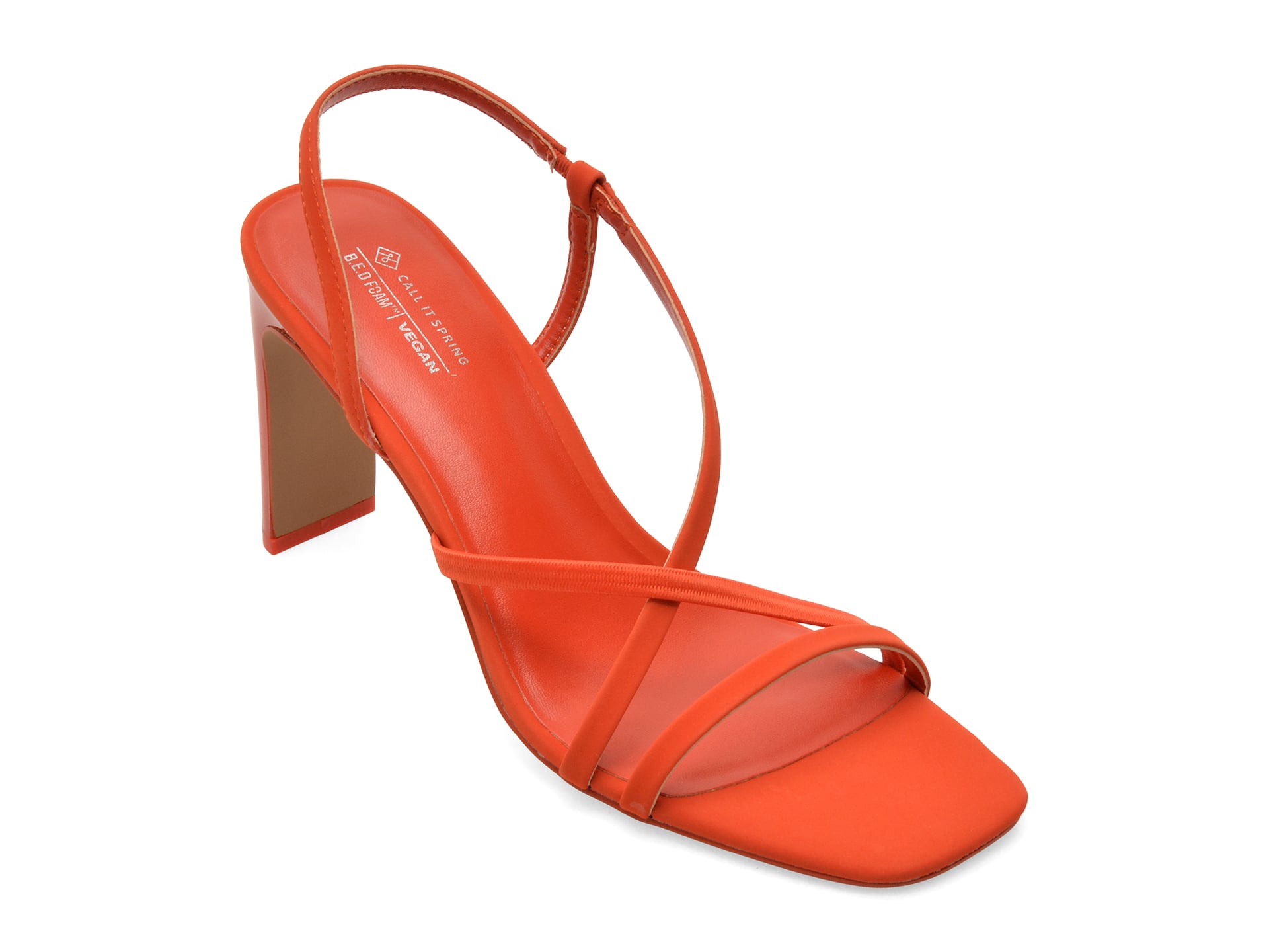 Sandale elegante CALL IT SPRING portocalii, JAYAA 800, din piele ecologica 1 Sandale elegante CALL IT SPRING portocalii
