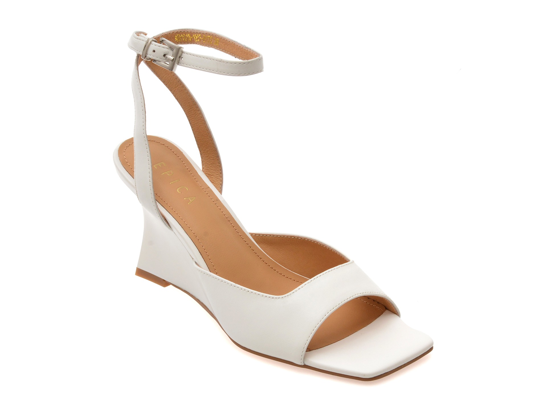 Sandale elegante EPICA albe, 4H1018, din piele naturala 1 Sandale elegante EPICA albe
