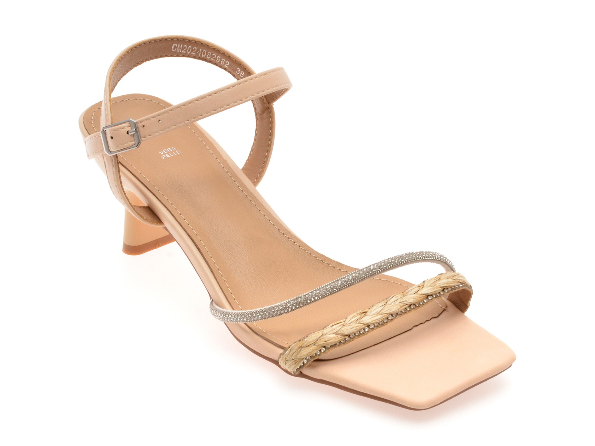 Sandale elegante EPICA bej, 82982, din piele ecologica 1 Sandale elegante EPICA bej