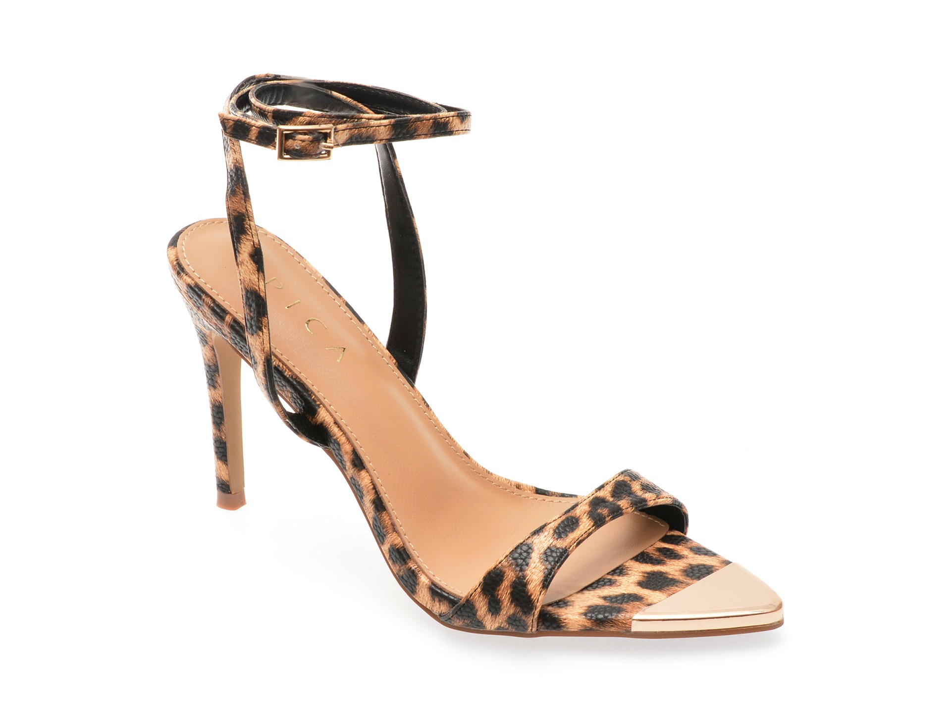 Sandale elegante EPICA maro, 110749, din piele ecologica 1 Sandale elegante EPICA maro