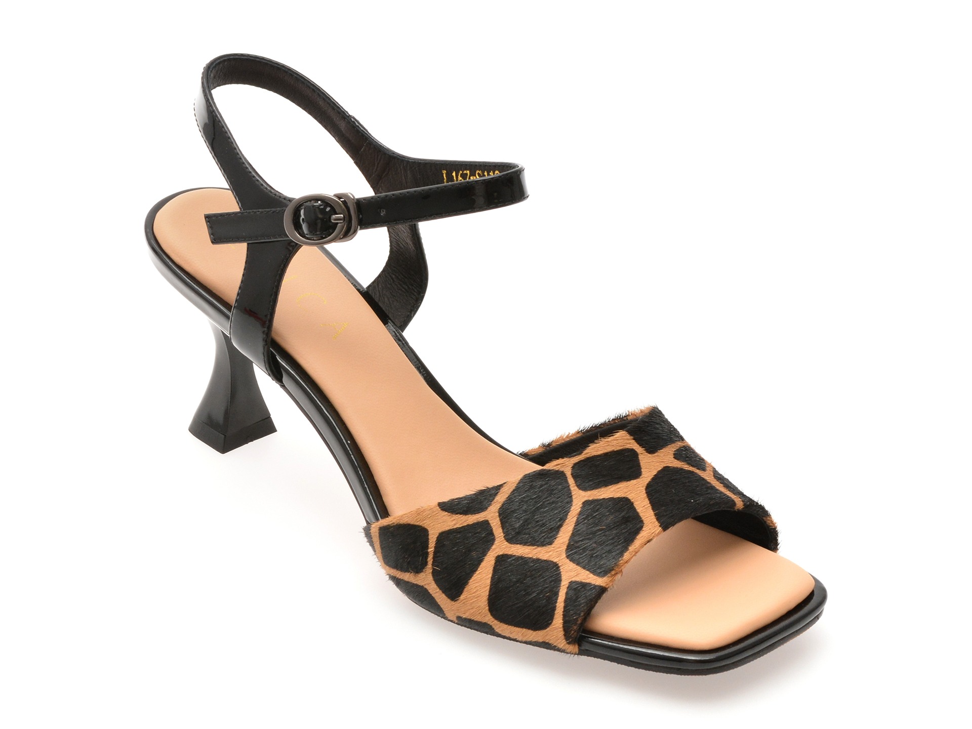 Sandale elegante EPICA maro, L167, din piele naturala 1 Sandale elegante EPICA maro