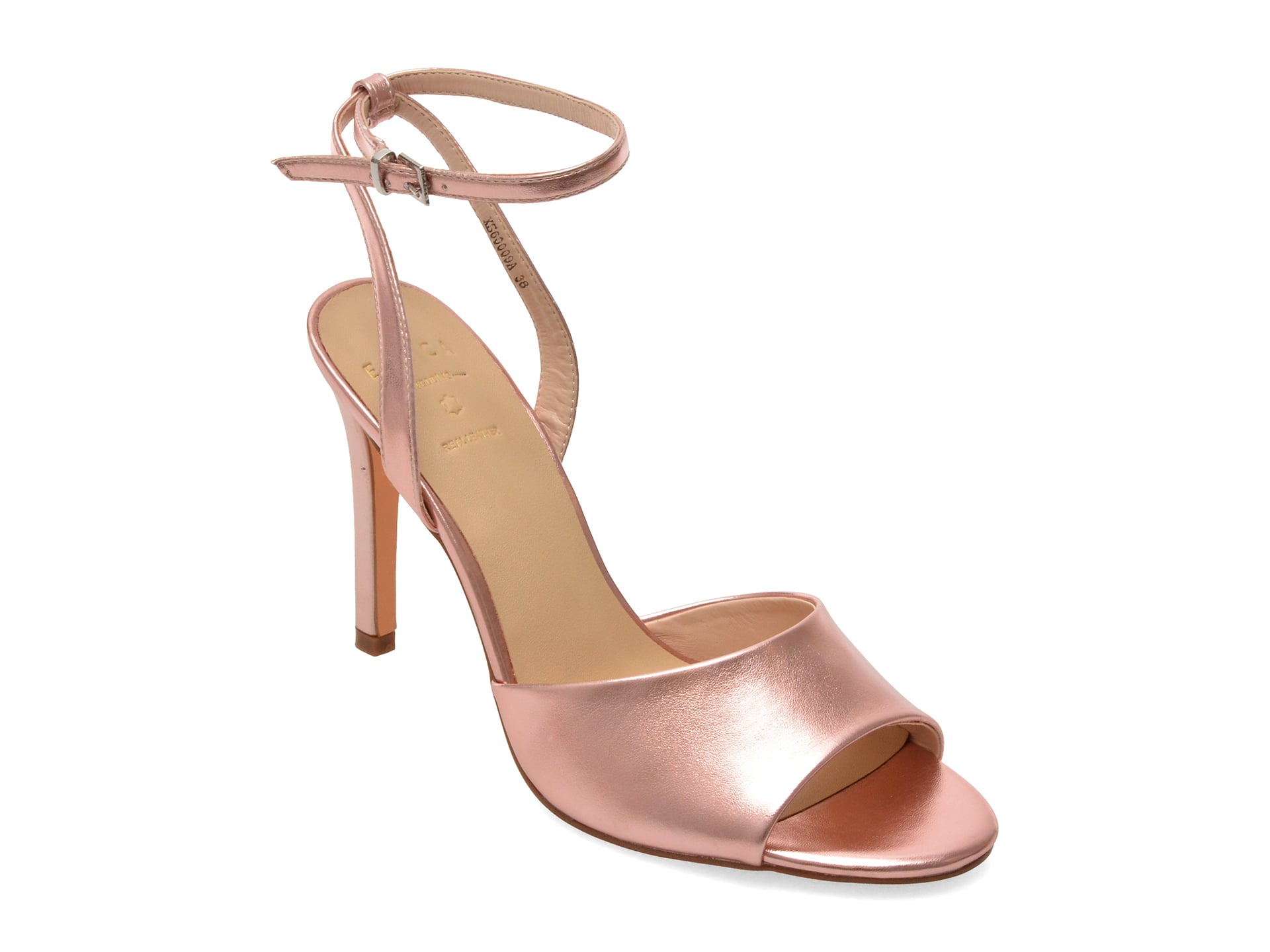 Sandale elegante EPICA roz, XS60009, din piele ecologica 1 Sandale elegante EPICA roz
