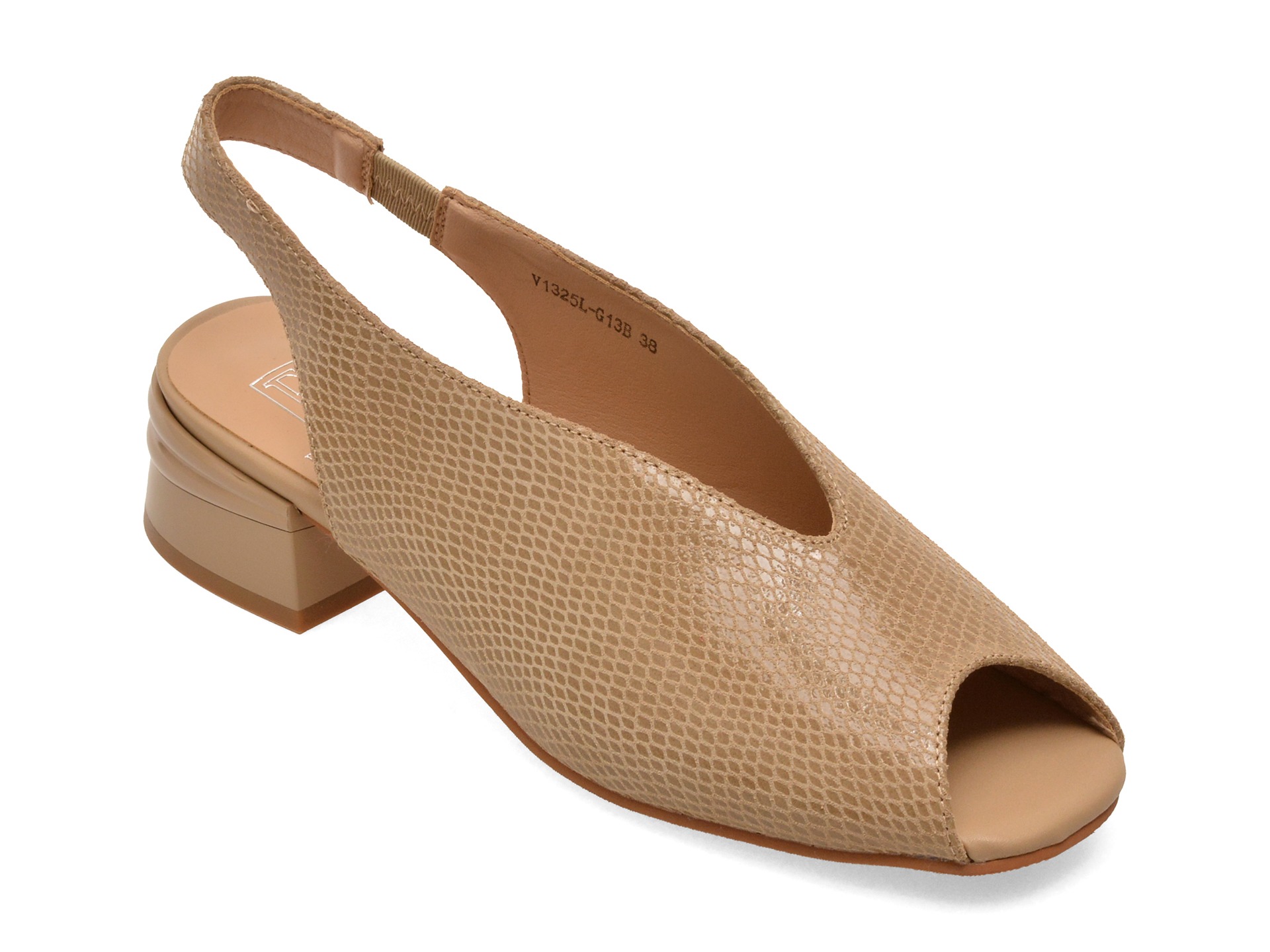 Sandale elegante FLAVIA PASSINI bej, 1325G13, din piele intoarsa 1 Sandale elegante FLAVIA PASSINI bej