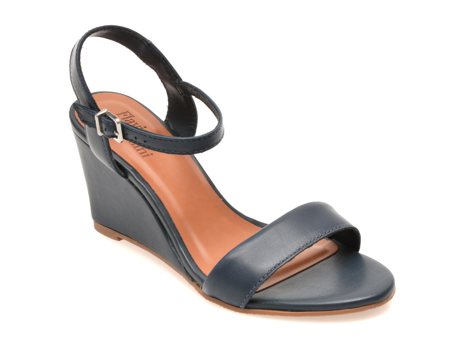 Sandale elegante FLAVIA PASSINI bleumarin, 375021, din piele naturala 1 Sandale elegante FLAVIA PASSINI bleumarin