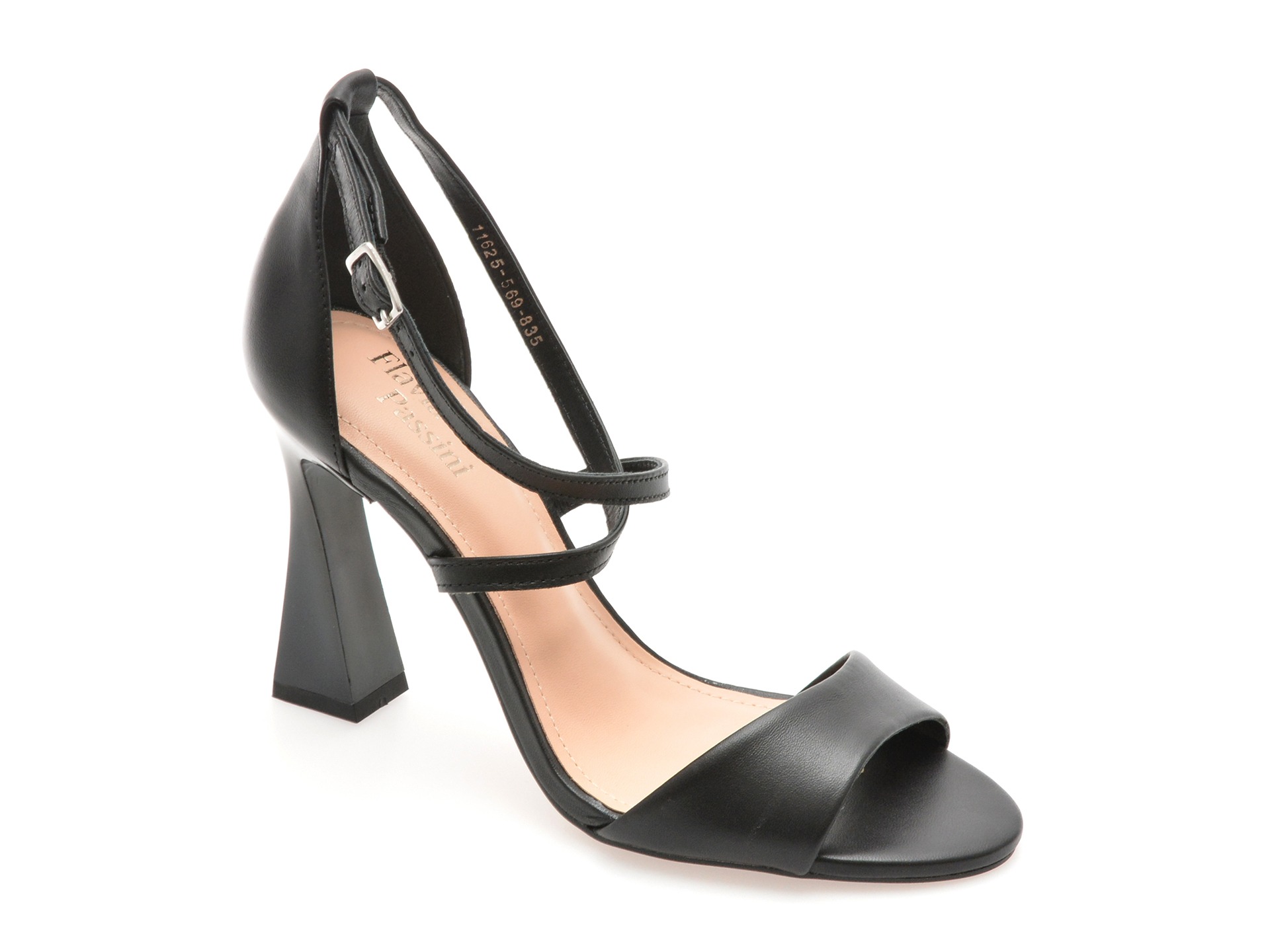 Sandale elegante FLAVIA PASSINI negre, 1162835, din piele naturala 1 Sandale elegante FLAVIA PASSINI negre