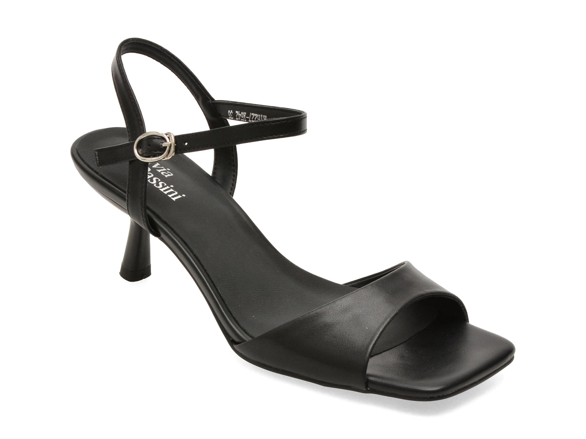 Sandale elegante FLAVIA PASSINI negre, X642, din piele naturala 1 Sandale elegante FLAVIA PASSINI negre