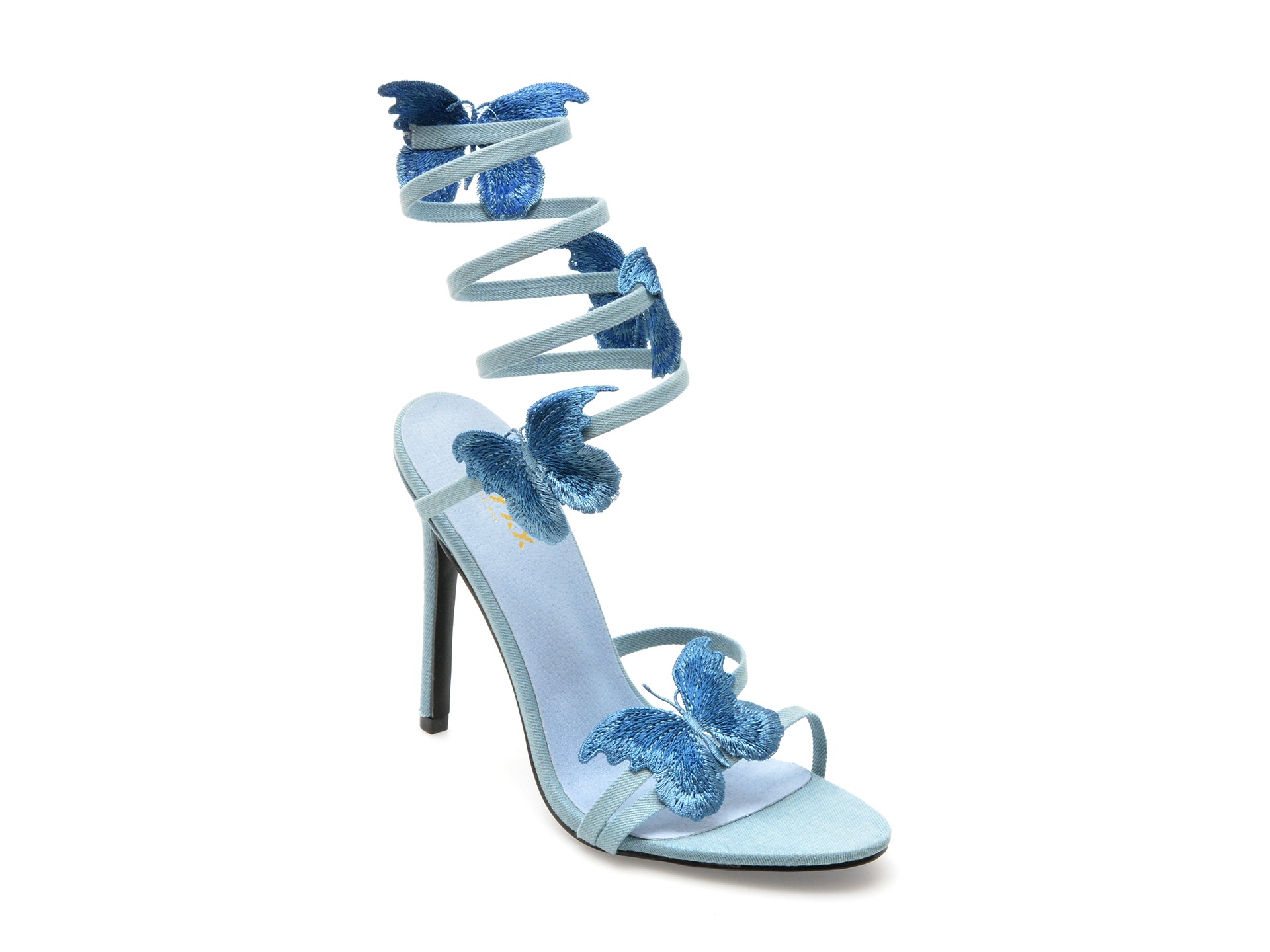 Sandale elegante GRYXX albastre, 1959, din material textil 2 Sandale elegante GRYXX albastre