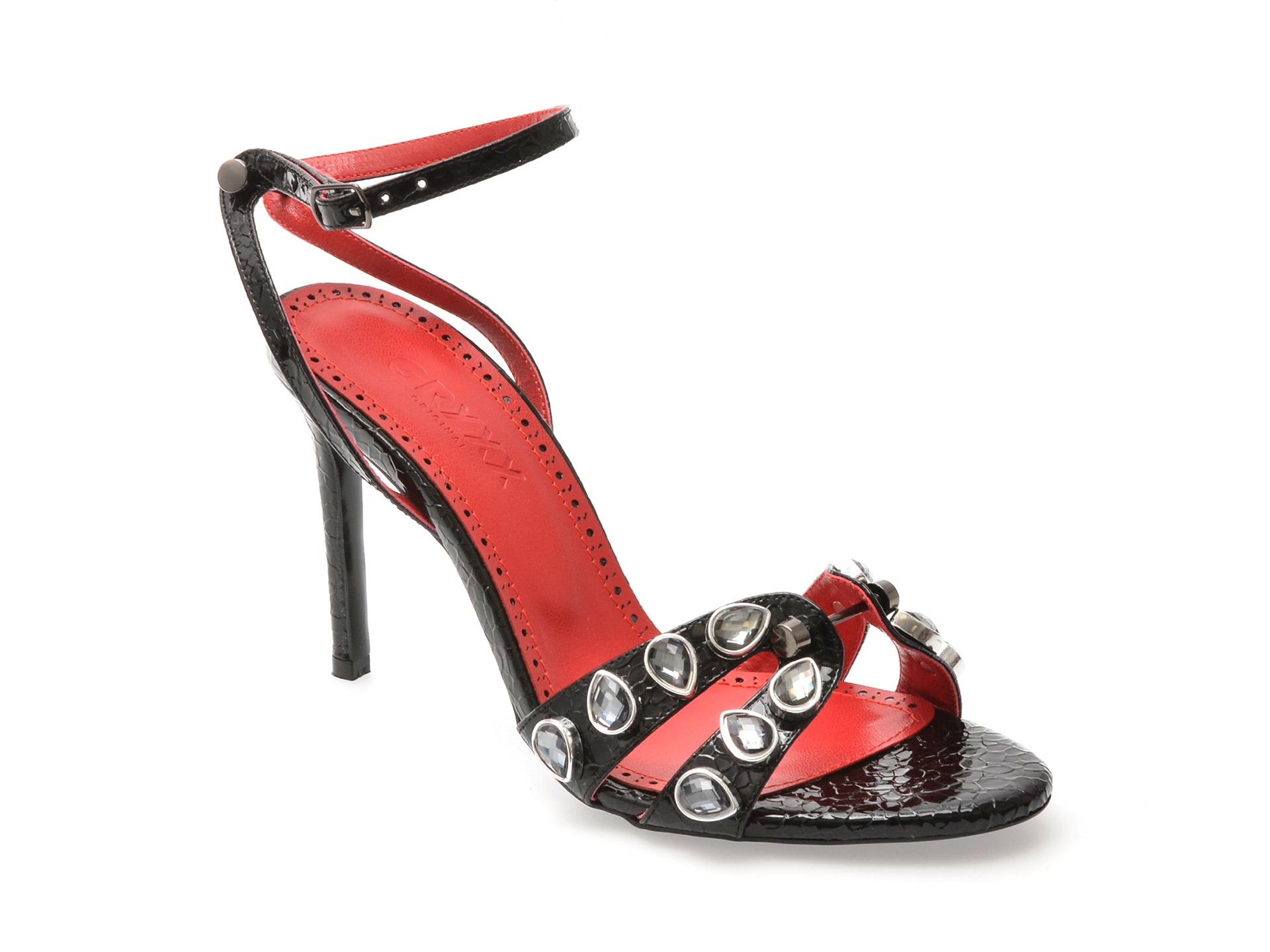 Sandale elegante GRYXX negre, 73132, din piele ecologica 1 Sandale elegante GRYXX negre