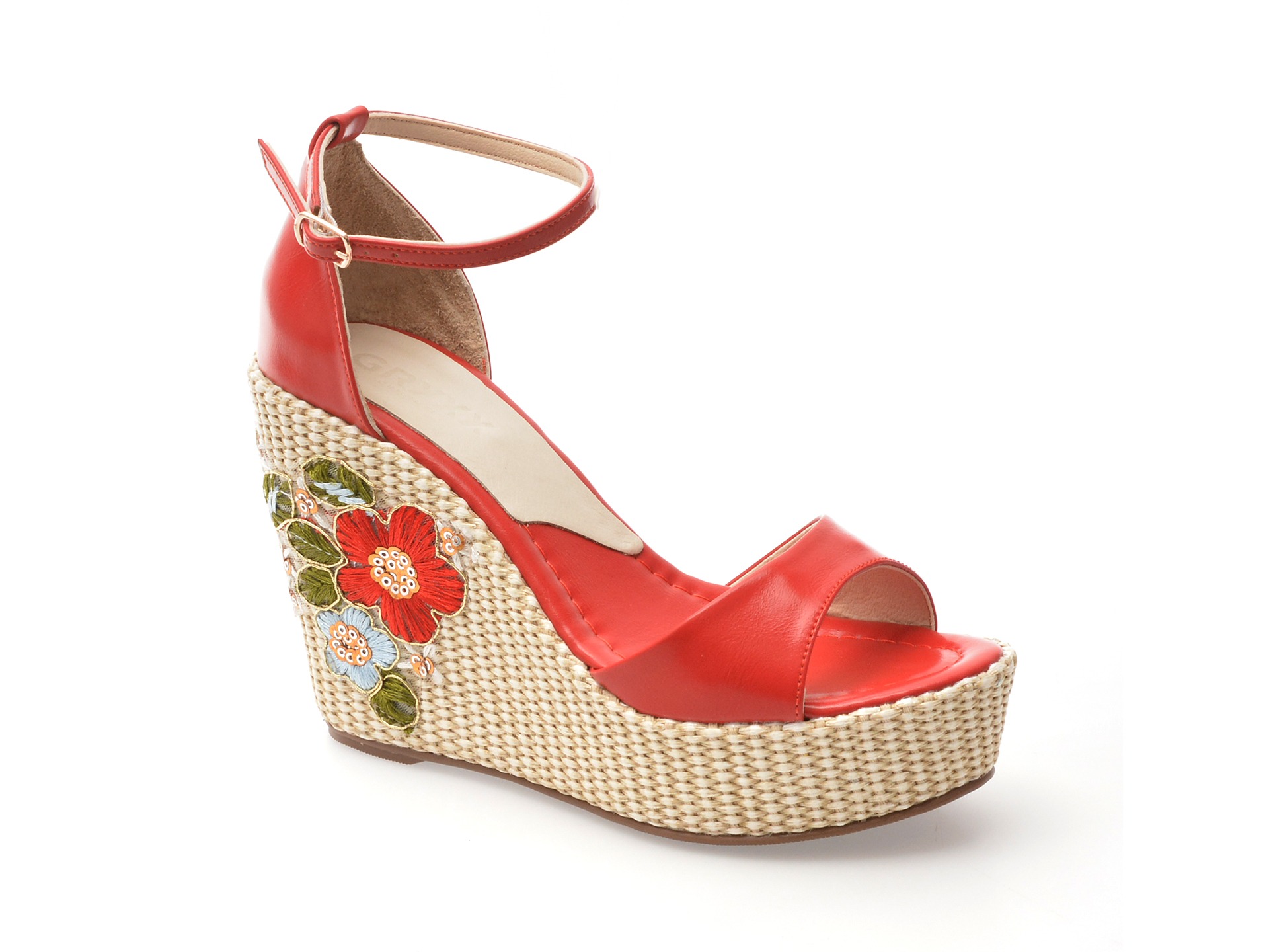 Sandale elegante GRYXX rosii, 20927, din piele ecologica 1 Sandale elegante GRYXX rosii