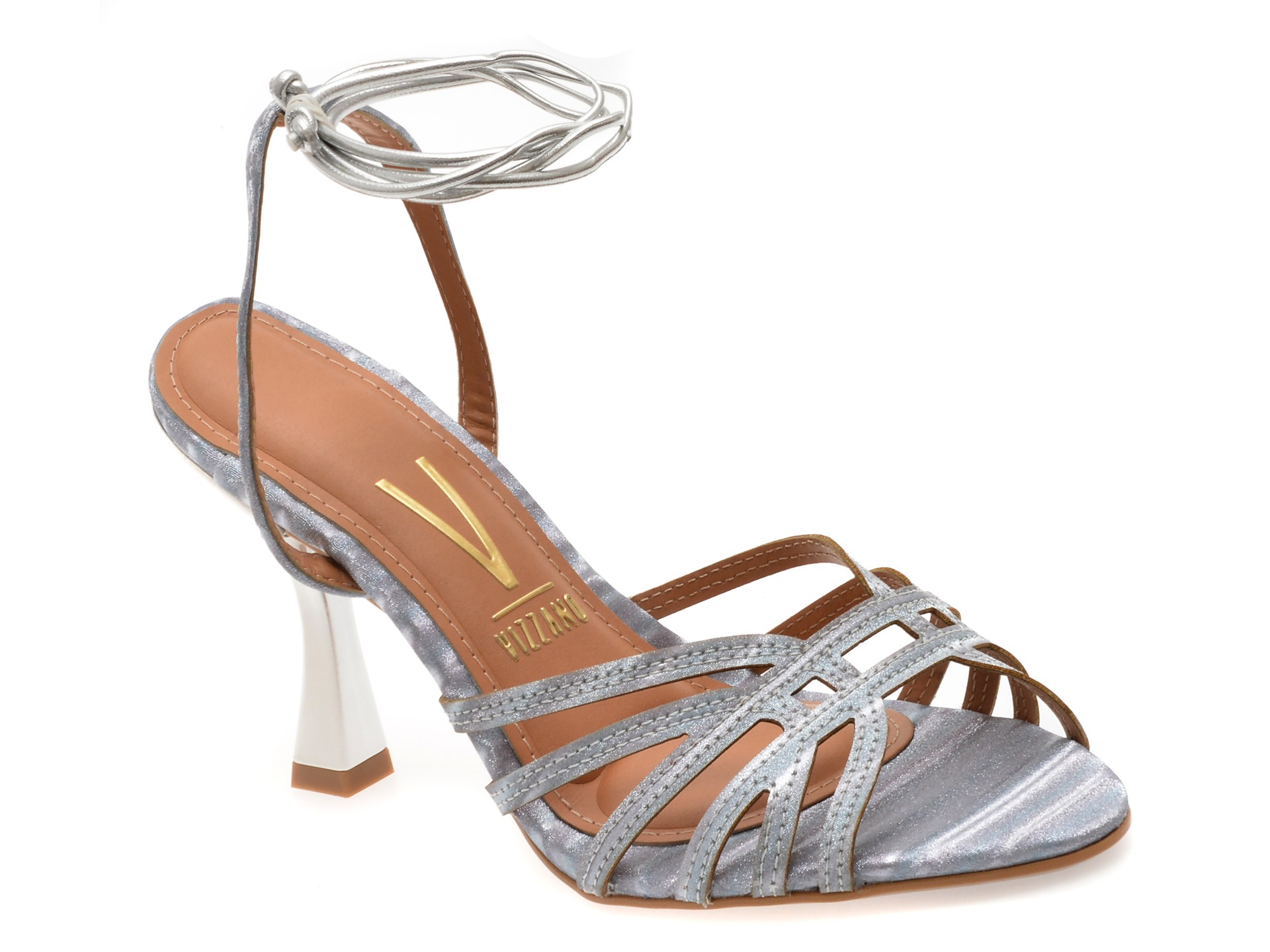 Sandale elegante VIZZANO argintii, 6527202, din piele ecologica 1 Sandale elegante VIZZANO argintii
