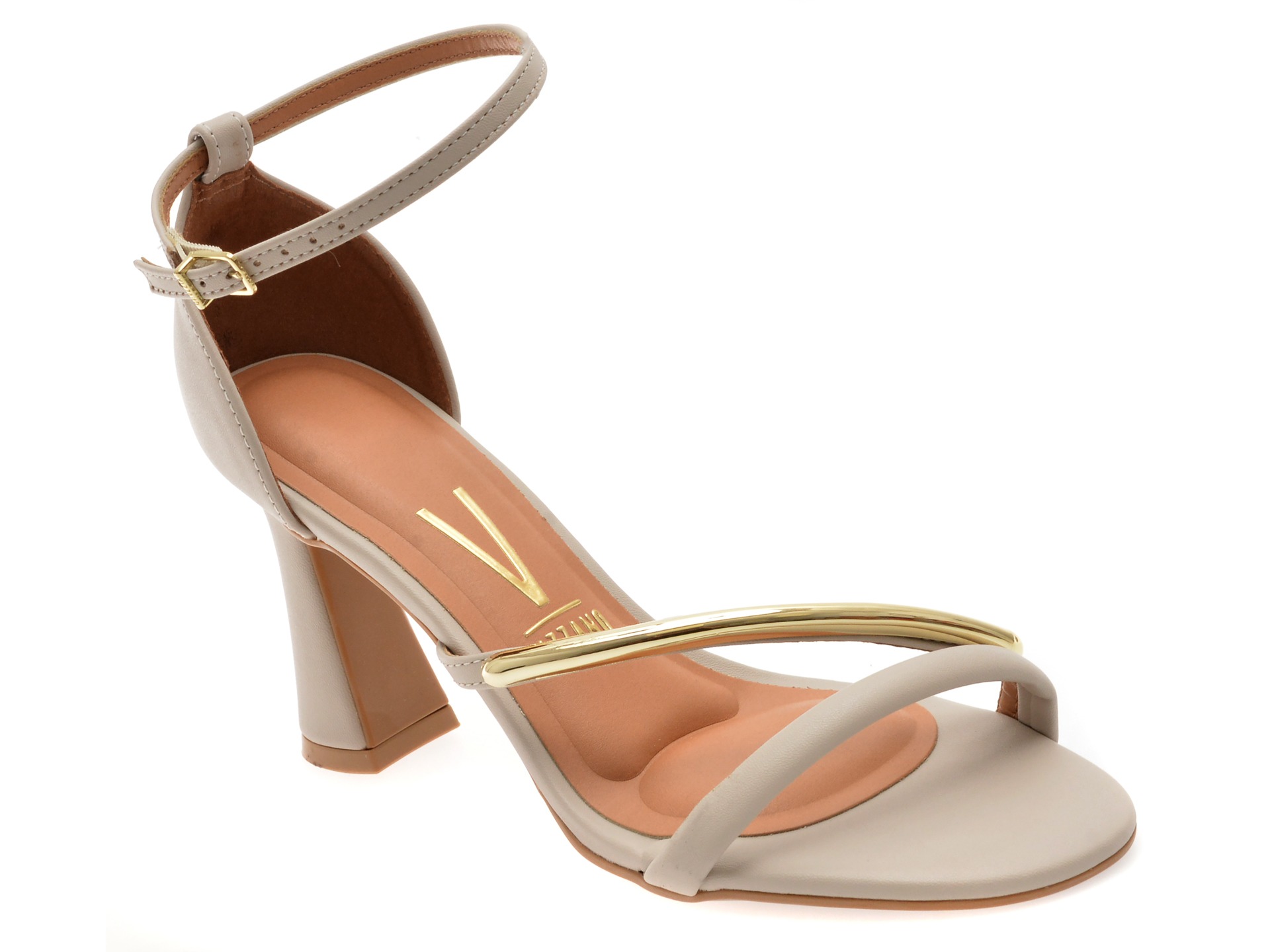 Sandale elegante VIZZANO gri, 6517106, din piele ecologica 1 Sandale elegante VIZZANO gri