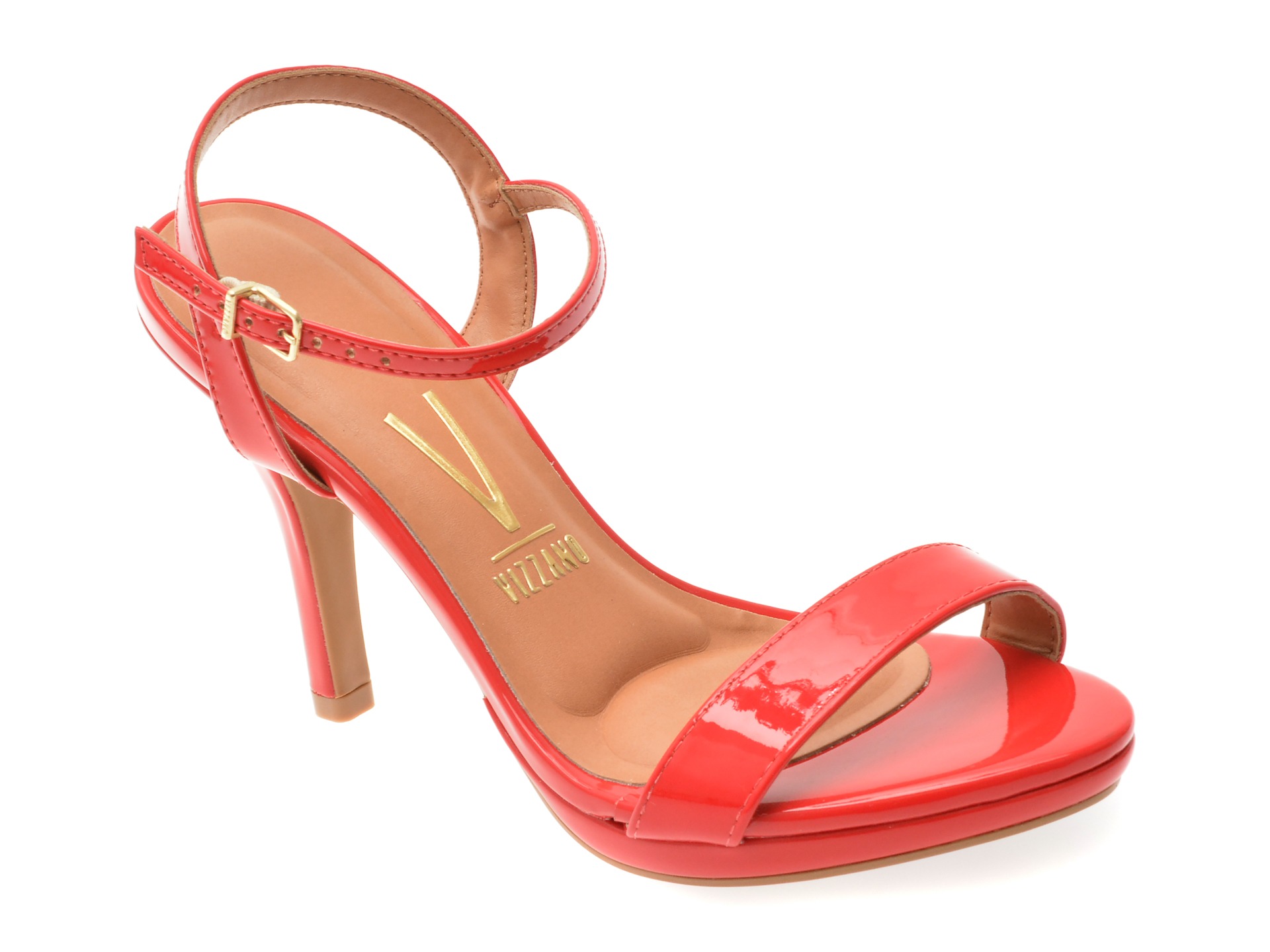 Sandale elegante VIZZANO rosii, 6210101, din piele ecologica 1 Sandale elegante VIZZANO rosii