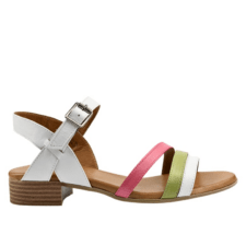 Sandale elegante - dama -  061 1841 alb - piele naturala - cu toc