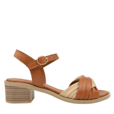 Sandale elegante - dama -  D42-9000 maro - piele naturala - cu toc