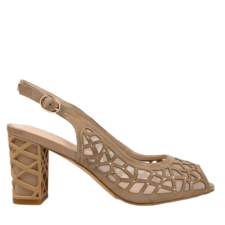 Sandale elegante - dama -  JI40055A bej - piele intoarsa