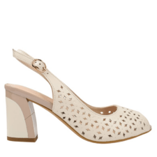 Sandale elegante - dama -  JI40057C crem - piele naturala