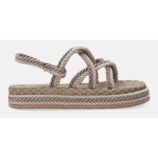 Sandale espadrile cu aspect impletit