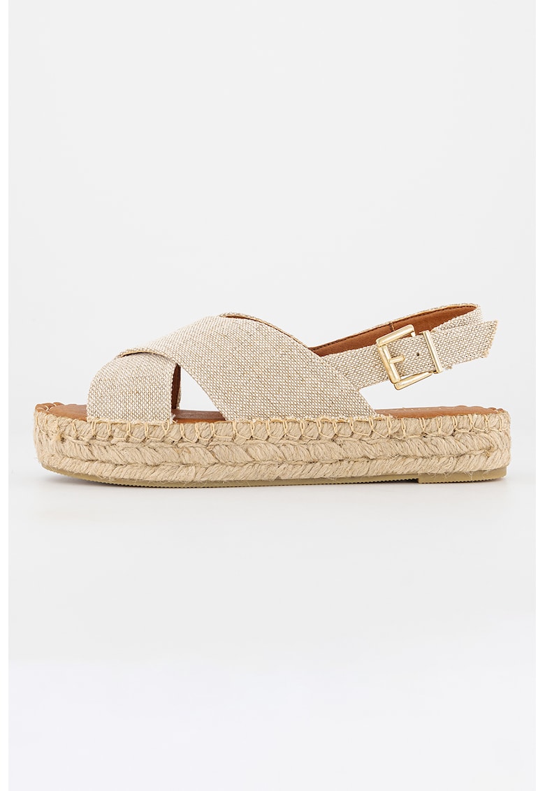 Sandale-espadrile cu barete incrucisate 1 Sandale-espadrile cu barete incrucisate