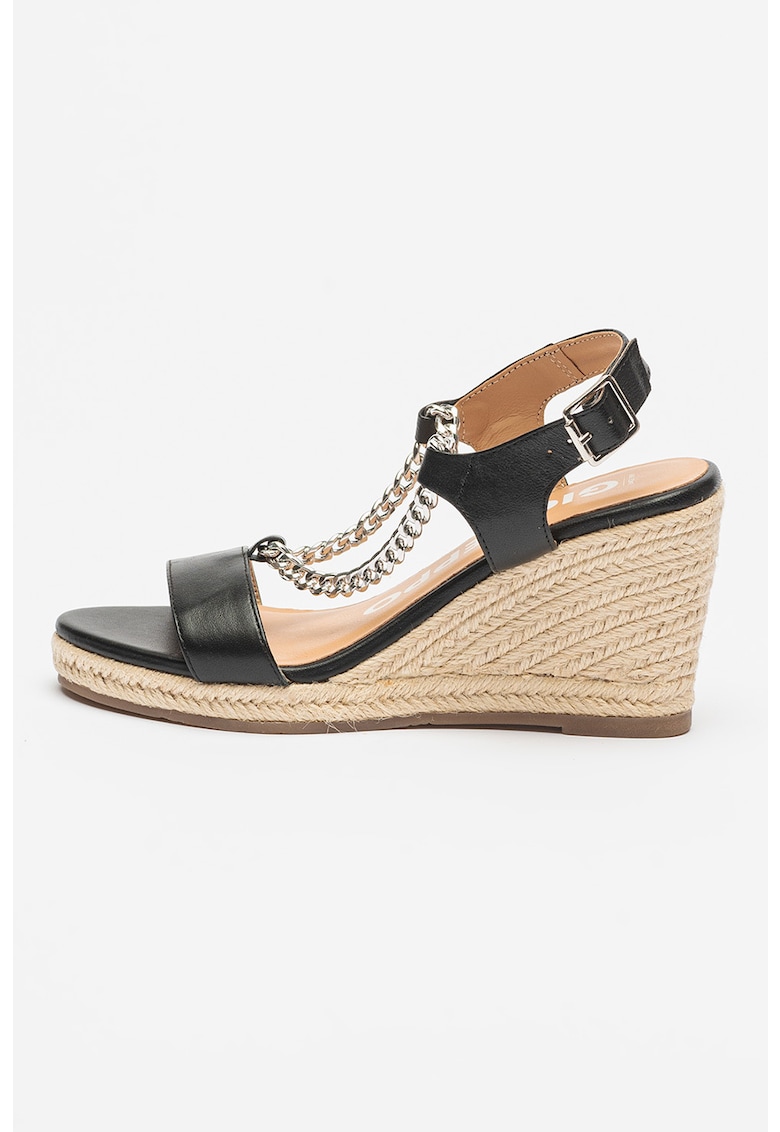 Sandale-espadrile cu platforma si detalii cu lant Looze 1 Sandale-espadrile cu platforma si detalii cu lant Looze
