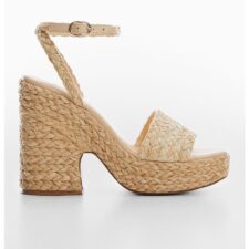 Sandale-espadrile cu toc inalt