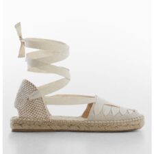 Sandale-espadrile din amestec de in Ari