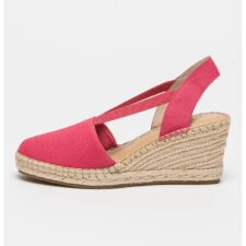 Sandale-espadrile din panza cu talpa wedge