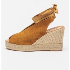 Sandale-espadrile din piele intoarsa Ancon