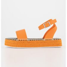 Sandale-espadrile din piele si piele ecologica