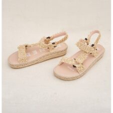 Sandale-espadrile tesute cu inchidere cu velcro