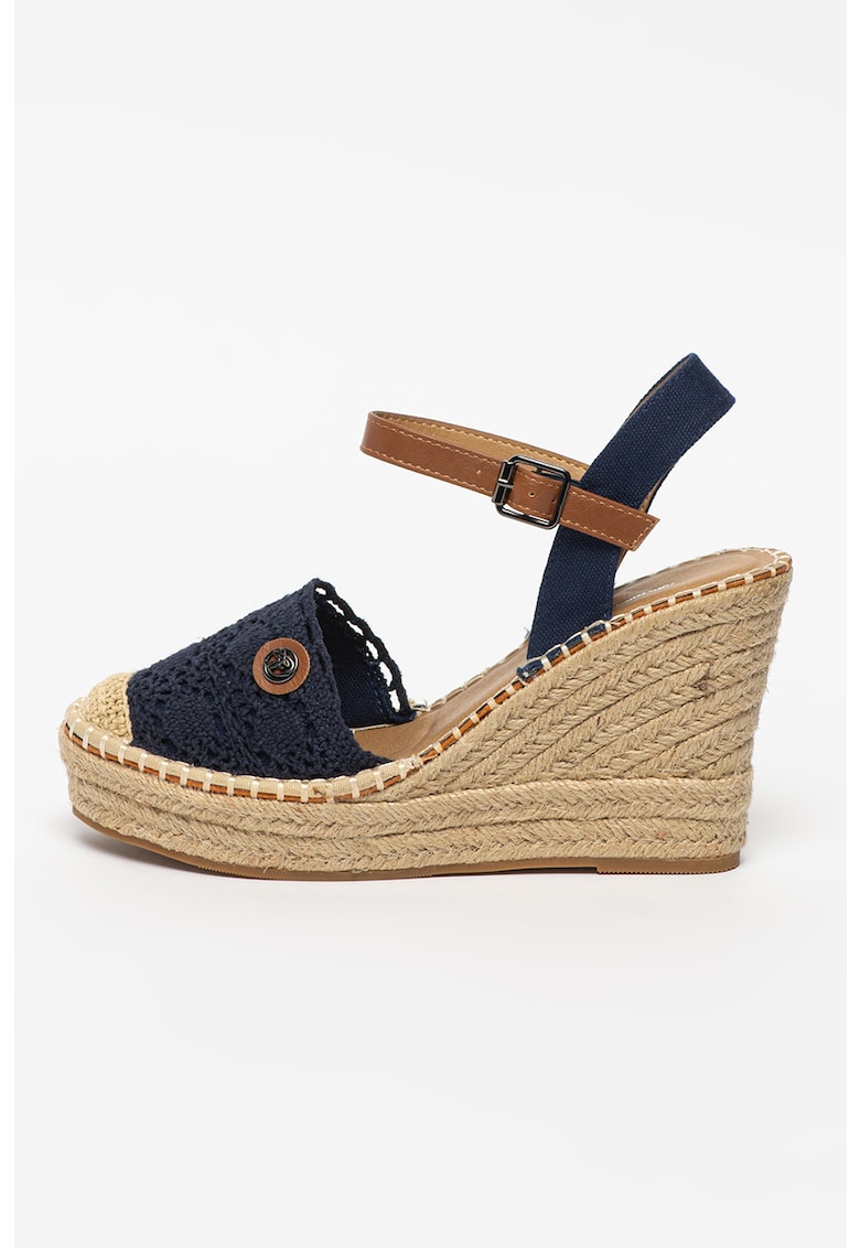 Sandale-espadrile wedge crosetate 1 Sandale-espadrile wedge crosetate