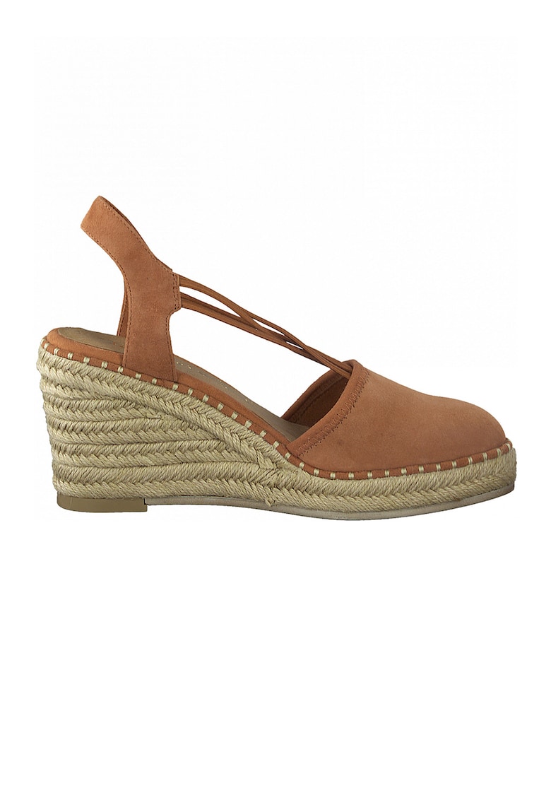 Sandale-espadrile wedge cu aplicatii impletite din iuta 1 Sandale-espadrile wedge cu aplicatii impletite din iuta