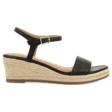 Sandale-espadrile wedge de piele