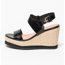 Sandale-espadrile wedge de piele Archei