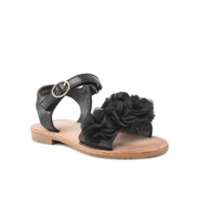 Sandale fata -  Piele ecologica - Negru