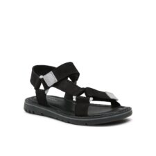 Sandale fata -  Piele nabuc - Negru