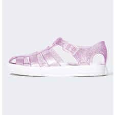 Sandale fisherman cu aspect stralucitor