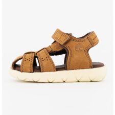 Sandale fisherman din piele cu inchidere velcro